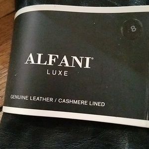 Alfani Accessories - New with tag Alfani black leather cashmere li Alfani Accessories - New with tag Alfani black leather cashmere li
